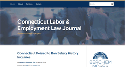 Desktop Screenshot of connecticutlaboremploymentlawjournal.com