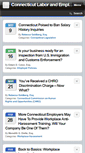 Mobile Screenshot of connecticutlaboremploymentlawjournal.com