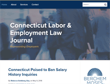 Tablet Screenshot of connecticutlaboremploymentlawjournal.com